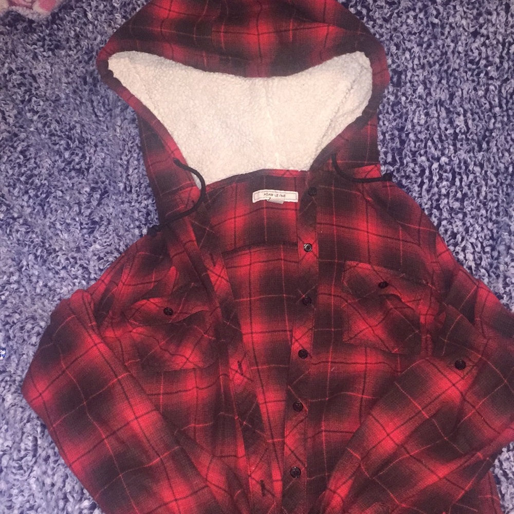 red hoodie